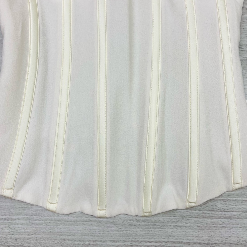 Reformation Rosetta Top Fior Di Latte Bustier Size 4 Sweetheart Neckline - Picture 11 of 16